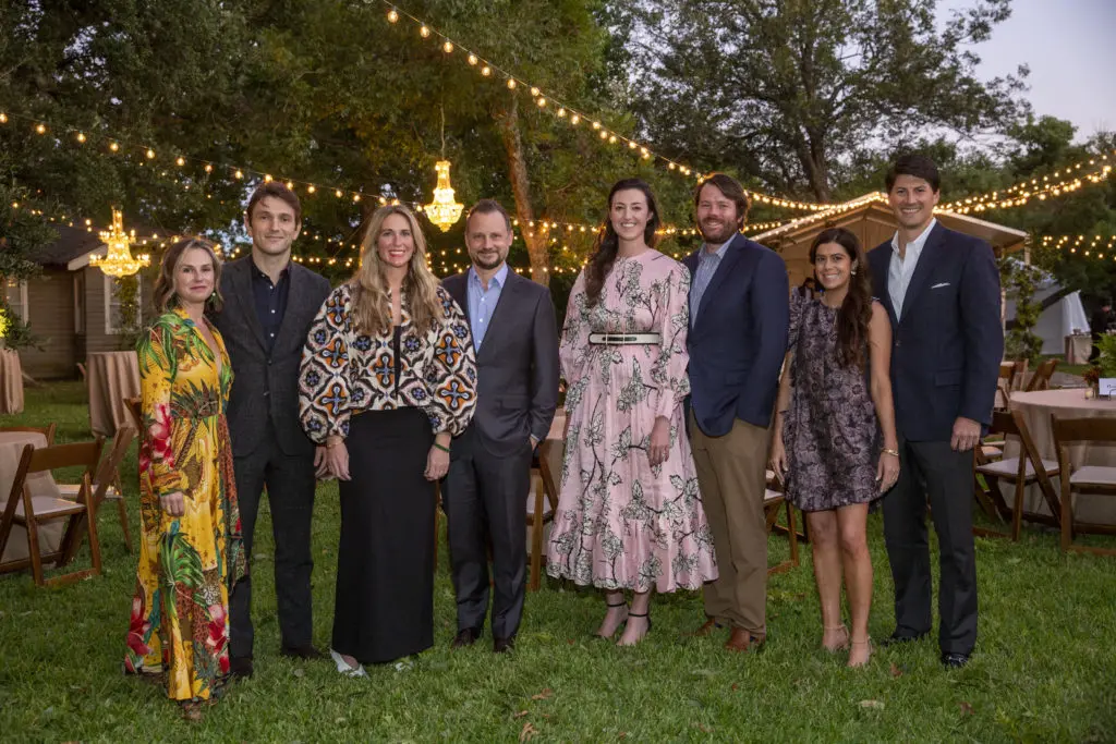 Capera & Igor Norinsky, Kelley & Jeff Scofield, Liz &George DeMontrond, Libba & Geer Blalock at The Menil Collection Party in the Park. (Photo by Jenny Antill )
