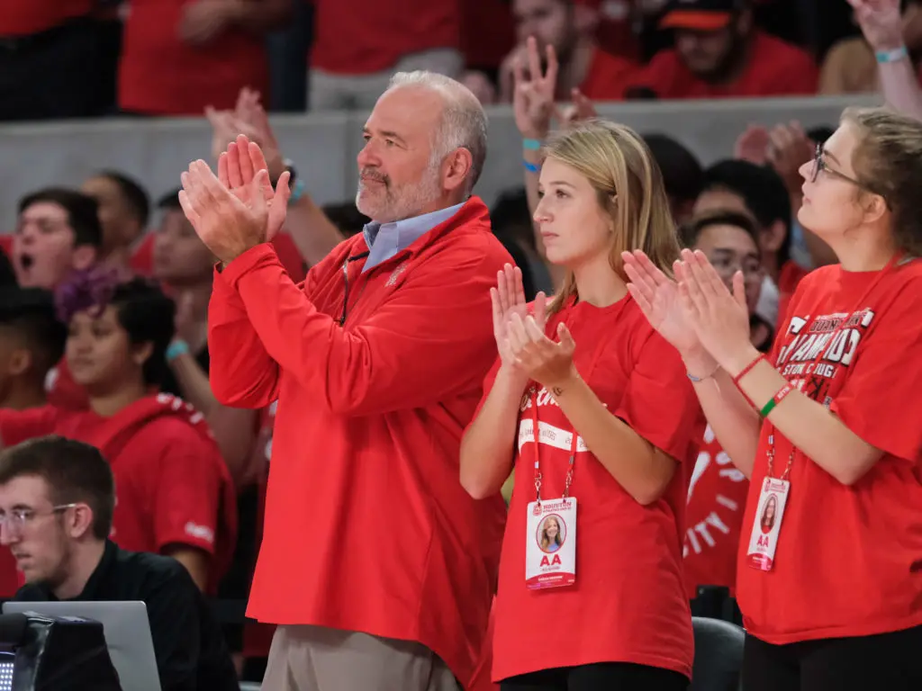 Houston athletic director Chris Pezman often brought his daughter to games. (Photo by F. Carter Smith)