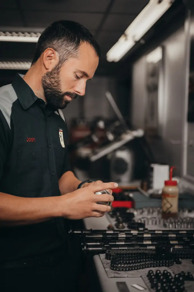 Josh Klug is one of the top Ferrari technicians in the world. (Photo by Nick Dennis Photograhy)