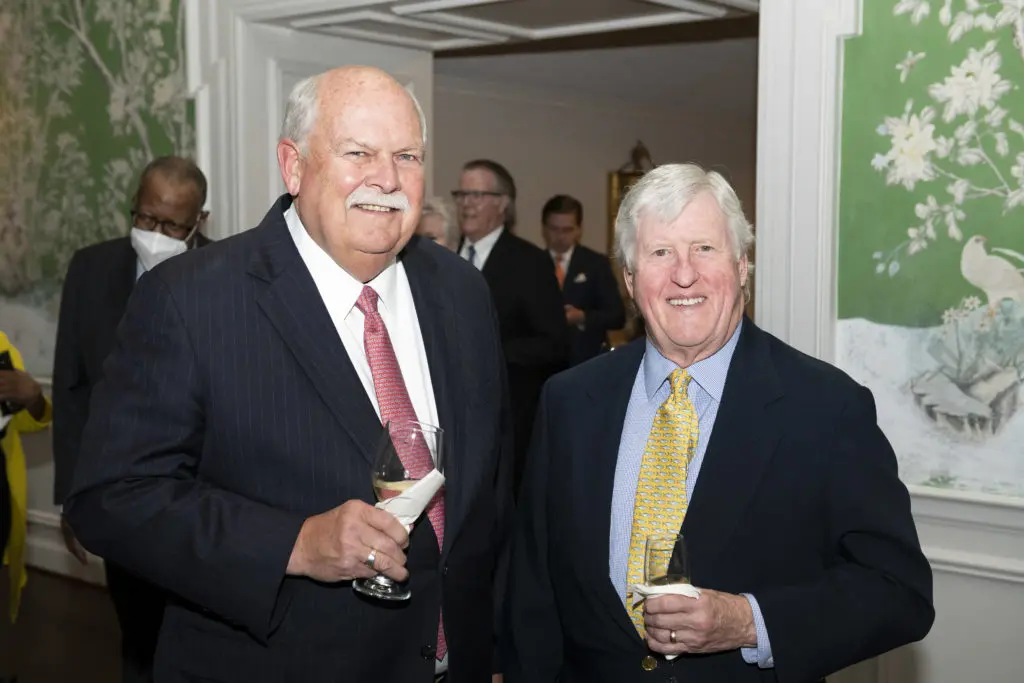 David Weekley, Scott Caven at the Scenic Houston annual dinner.