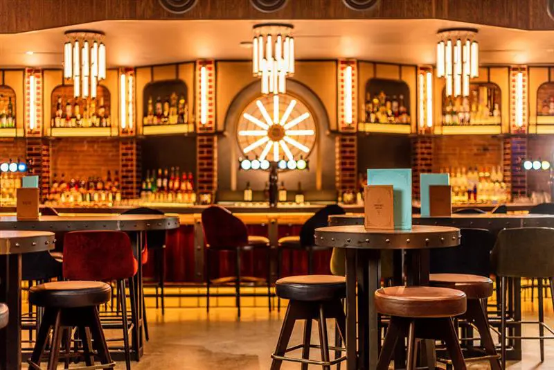 When you walk into Electric Shuffle, the industrial-style bar grabs your attention.