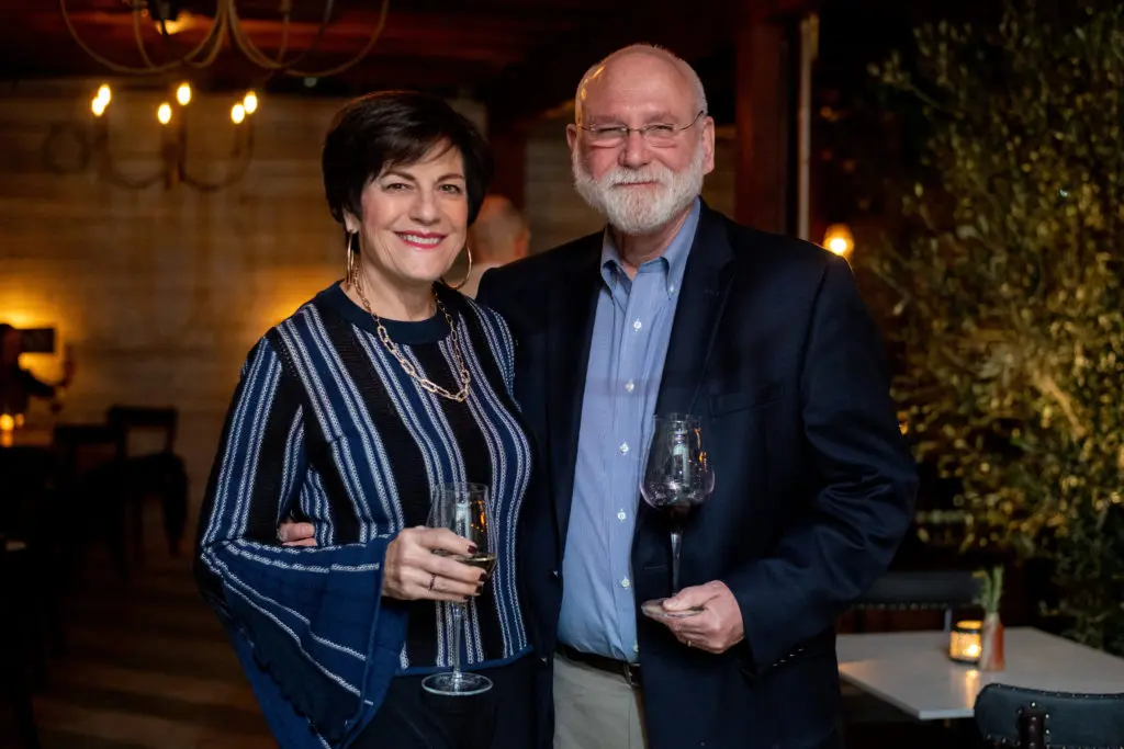 Ellie & Michael Francisco at the opening of Trattoria Sofia in The Heights (Photo by Michelle Watson (CatchlightGroup.com))