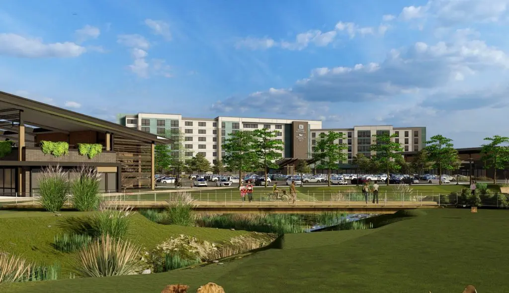 New Hospitality Complex has broken ground at Grand Prarie's EpicCentral.