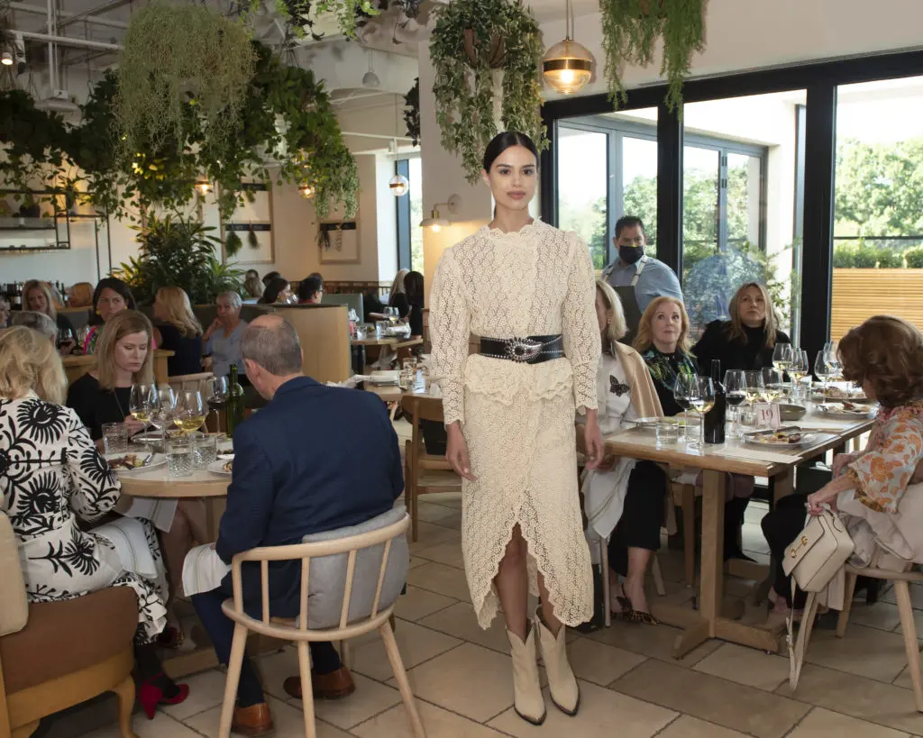 A fashion show took place while Partners Card Preview Event guests ate lunch at Eataly's Terra. (Photo by Tamytha Cameron)