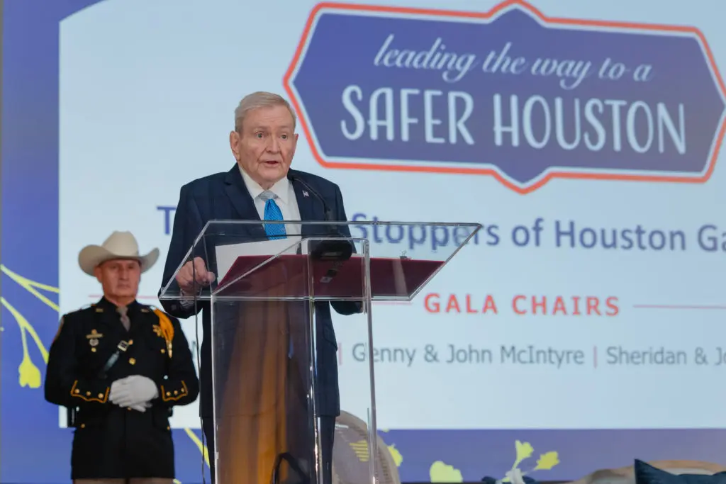 Crime Stoppers of Houston gala honoree the iconic Dave Ward of Houston broadcast fame (Photo by CatchlightGroup.com)