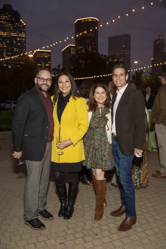 Tom & Donna Theriot, Lisa Helfman, Lee Haverman at the Buffalo Bayou Partnership gala (Photo by Jenny Antill)