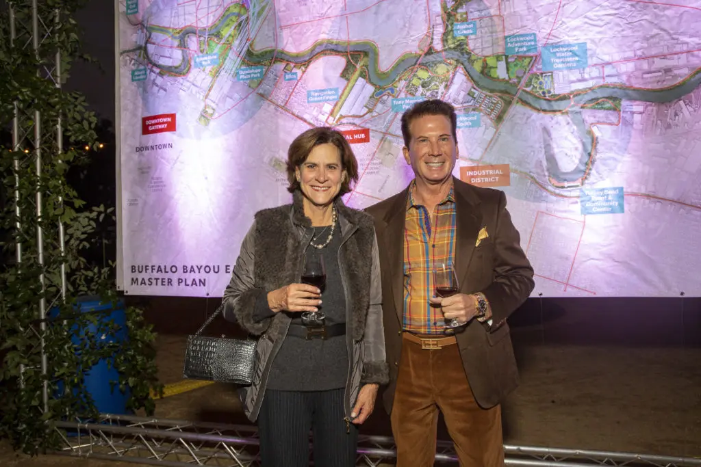 Suzanne Richardson, Richard Dawson at the Buffalo Bayou Partnership gala (Photo by Jenny Antill)