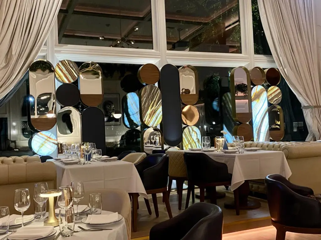 The ambiance at Villa Azur is very classy until after 10 pm when it gets a bit more exciting on Thursday through Saturday nights. (Photo by Megan Ziots)