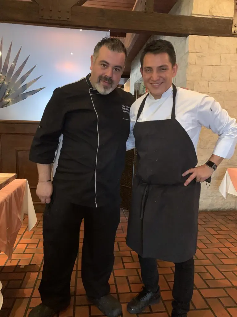 Chefs Sergio Ledesma and Atzin Santos oversee the production of all the moles and tamales each holiday season. (Photo by Laurann Claridge)