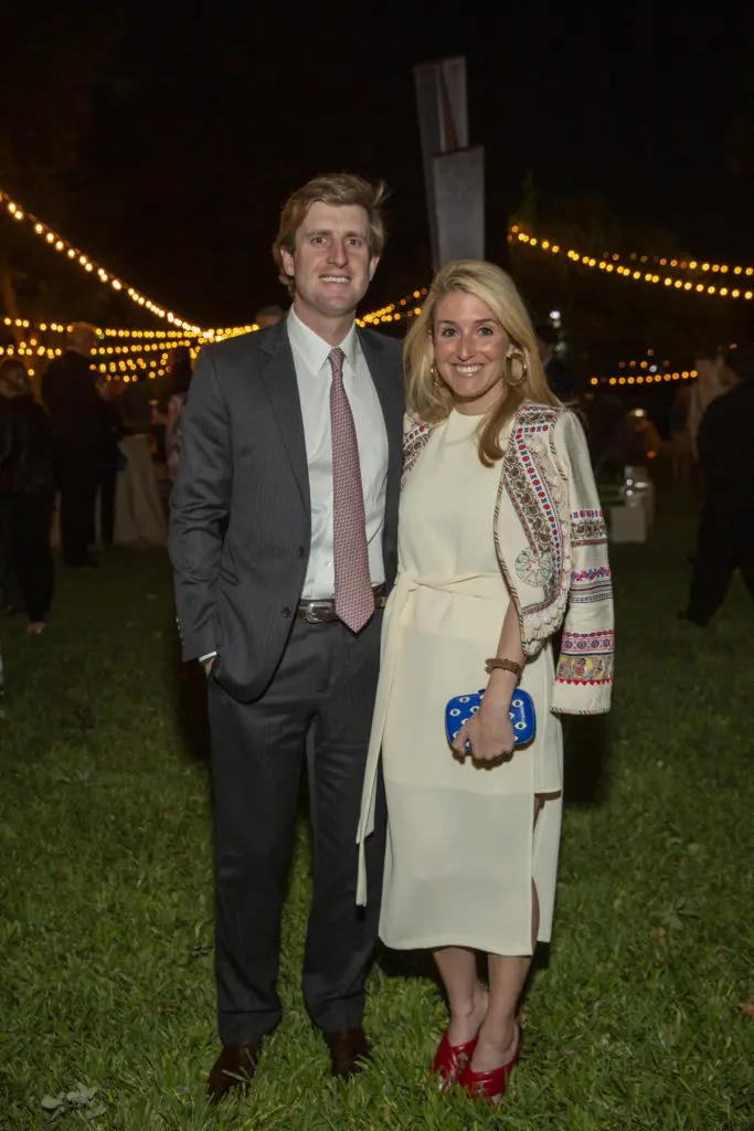 Jamey & Natalie Steen at The Menil Collection Party in the Park. (Photo by Jenny Antill )