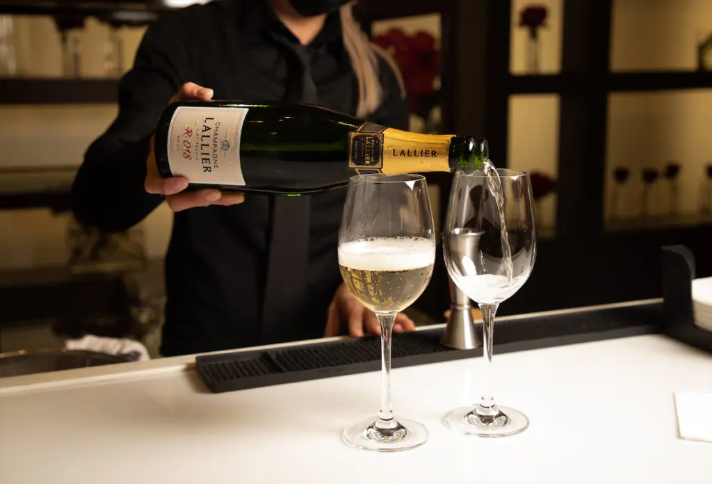 Lallier Champagne at the Dallas Art Fair Preview, 2021. (Photo by Exploredinary)