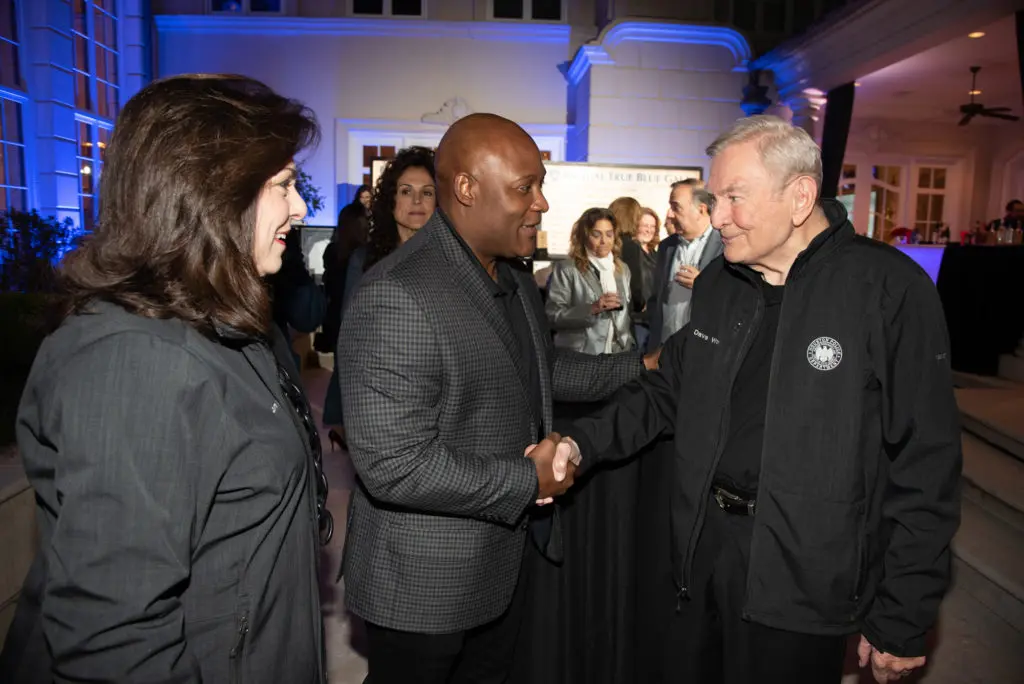 Laura Ward, Houston Police Chief Troy Finner, Dave Ward at the Houston Police Foundation True Blue Gala (Photo by Alexander's Fine Portrait Design)