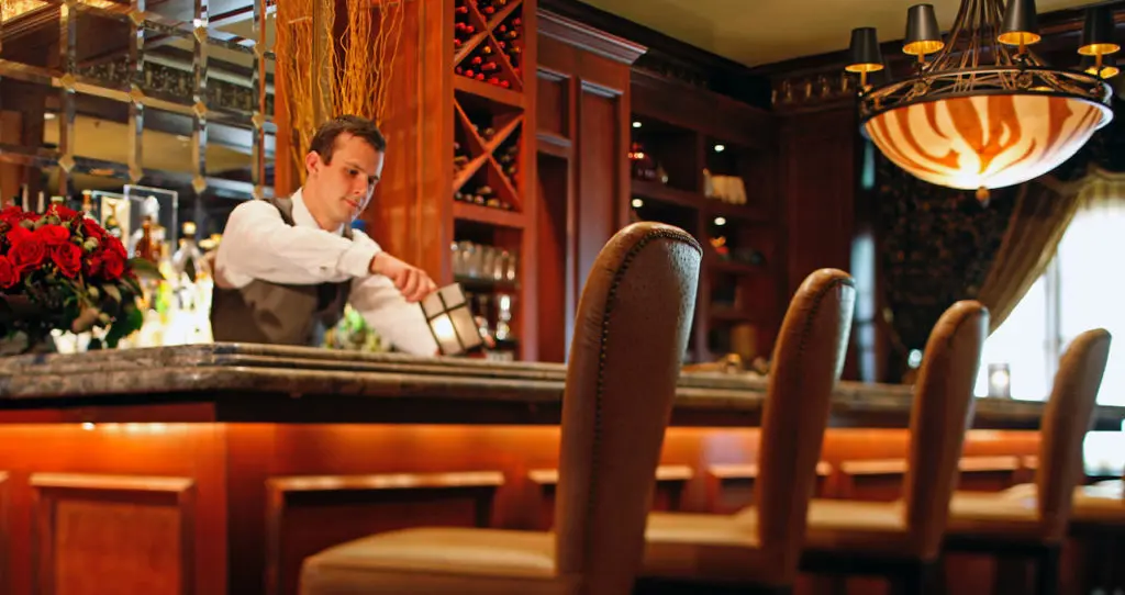 The Library Bar at Warwick Melrose is an iconic and romantic Dallas bar.