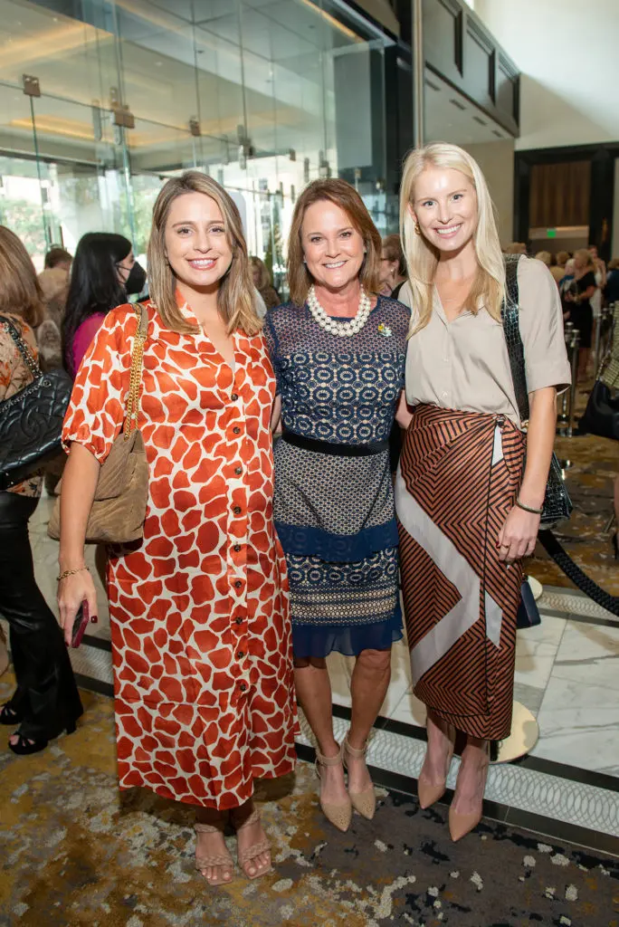 Lizzie Prochazka, Mary Ellen Prochazka, Lexie Raitt at the Power of Literacy luncheon. (Photo by Jacob Powers)
