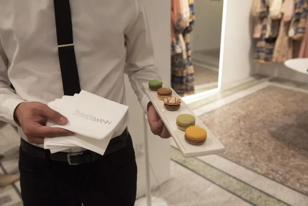 And snacked on macarons and champagne. (Photo by Tamytha Cameron)