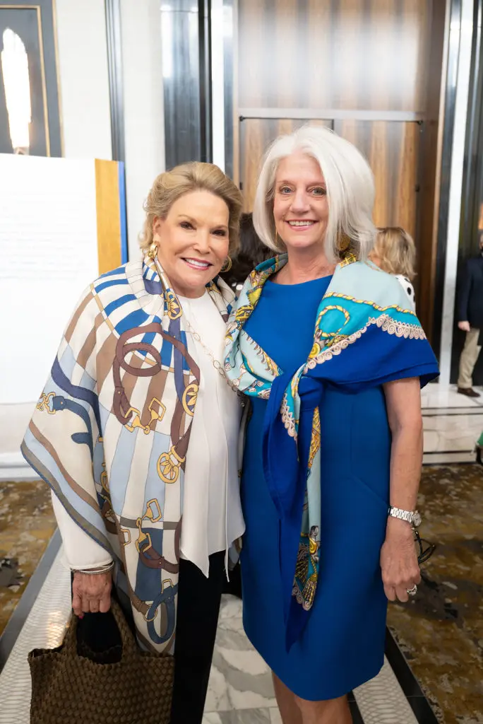 Minnie Baird, Lynn Wilson at the Power of Literacy luncheon. (Photo by Daniel Ortiz)