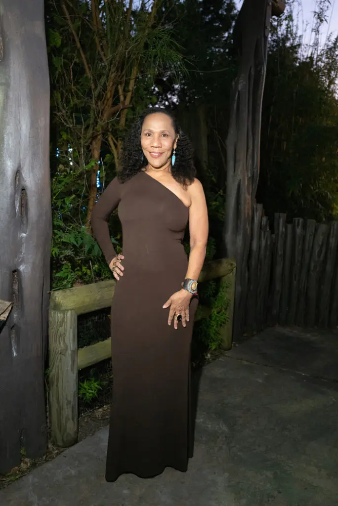 Myrtle Jones at the Houston Zoo 'Black & White Ball' (Photo by Daniel Ortiz)