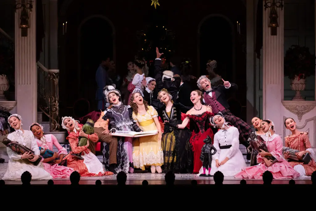Artists of Houston Ballet in the 2021 season opener of Stanton Welch’s of The Nutcracker. (Photo by Lawrence Elizabeth Knox, Courtesy of Houston Ballet)

