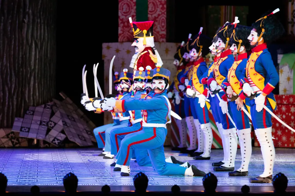 Artists of Houston Ballet in the 2021 season opener of Stanton Welch’s The Nutcracker. (Photo by Lawrence Elizabeth Knox, Courtesy of Houston Ballet)
