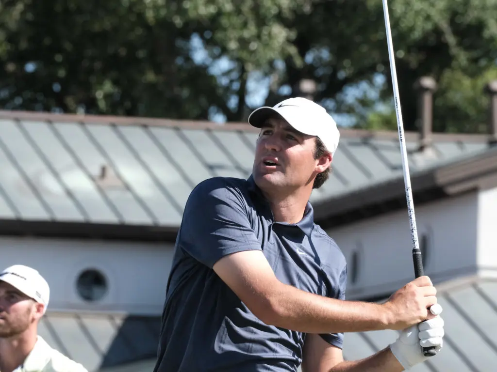 Scottie Scheffler bings some Texas power to the Houston Open. (Photo by F. Carter Smith)