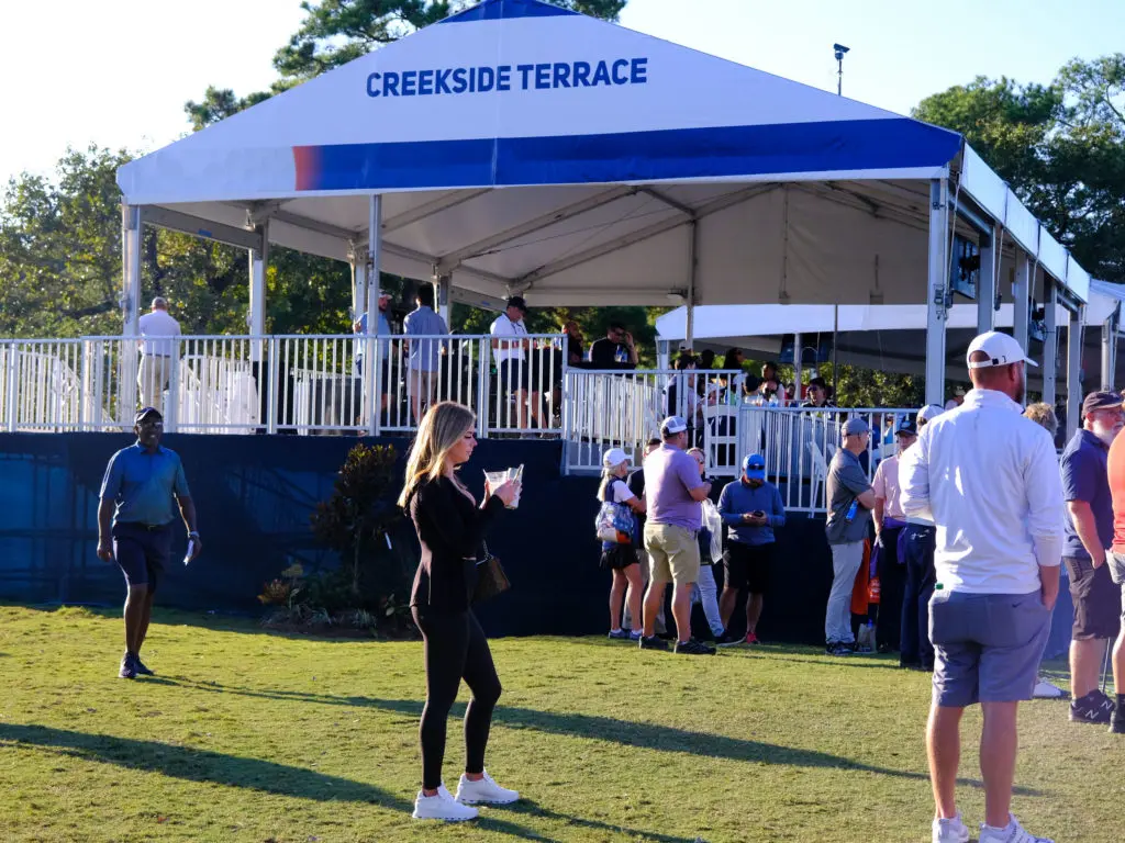 Fans are enjoying the beautiful weather at the Houston Open. (Photo by F. Carter Smith)