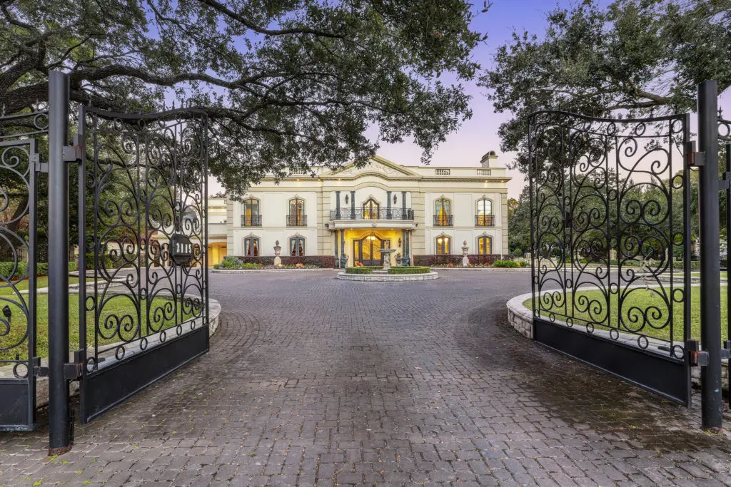 The River Oaks Boulevard home of the late Baron Ricky di Portanova  enjoyed the most expensive home sale in Houston in March. (Photo by TK Images)