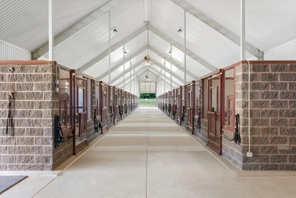  1200 Rockgate includes 24 pristine stalls. Photos courtesy of Zach Spross, for Douglas Elliman.