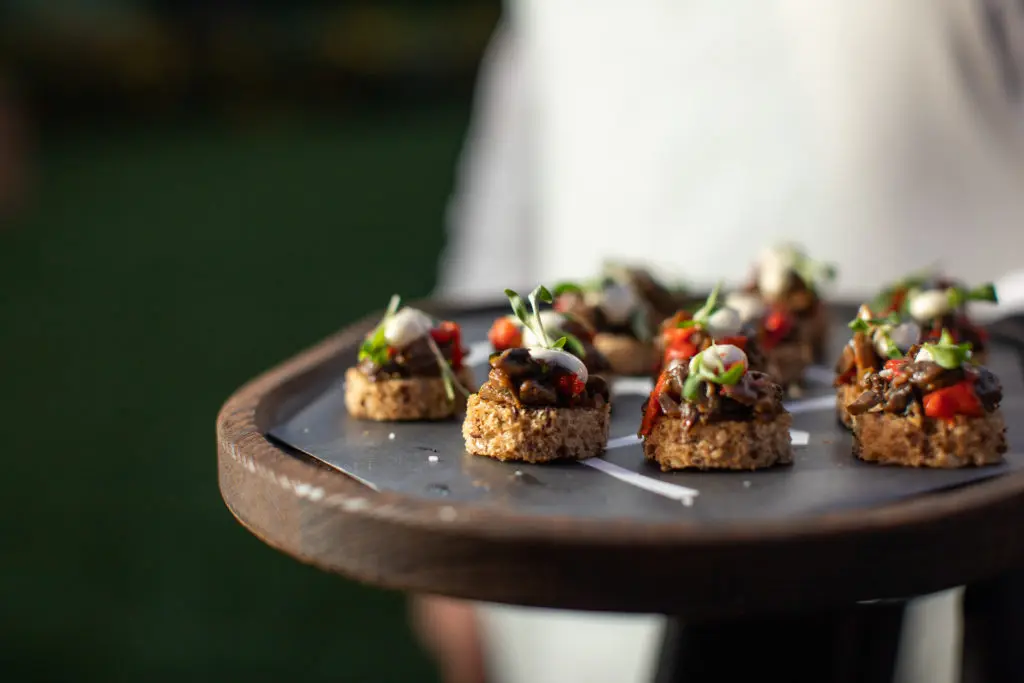 Passed canapes at The Hotel Drover. Photos by Ashley Gongora.