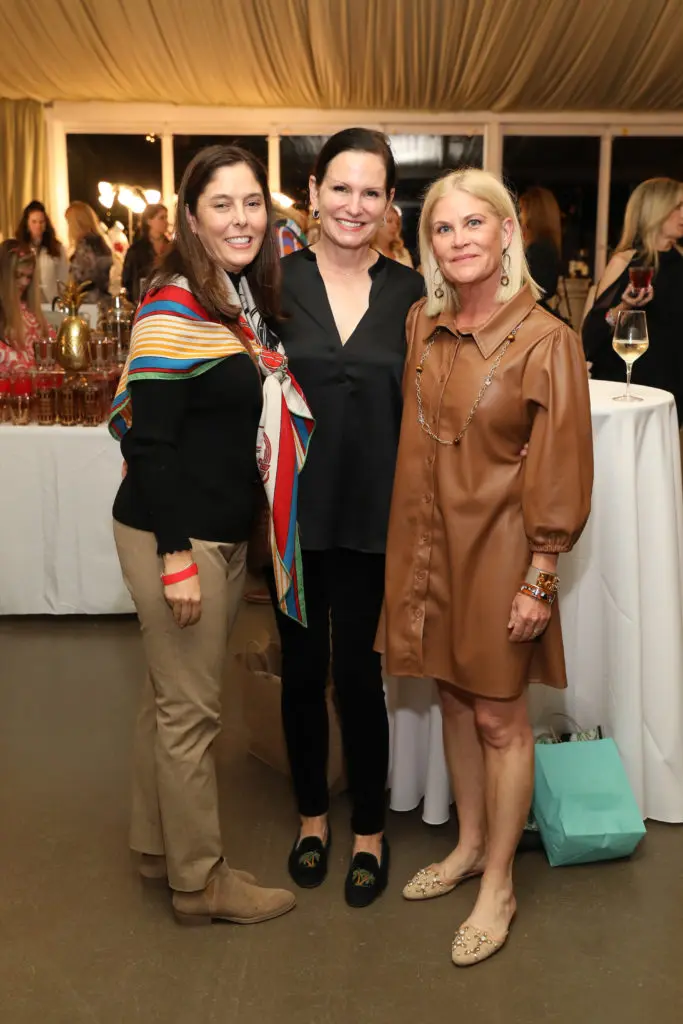 Tara Caldwell, Cabrina Owsley, Kelli Blanton at The Clubs at Houston Oaks Holiday Market (Photo by Priscilla Dickson)