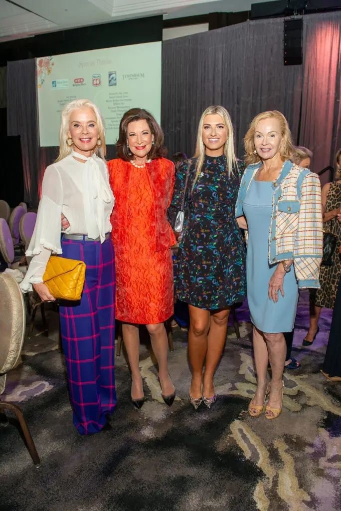 Tena Faust, Betty Hrncir, Ashton Garrison, Alice Mosing at the Power of Literacy luncheon (Photo by Jacob Powers)