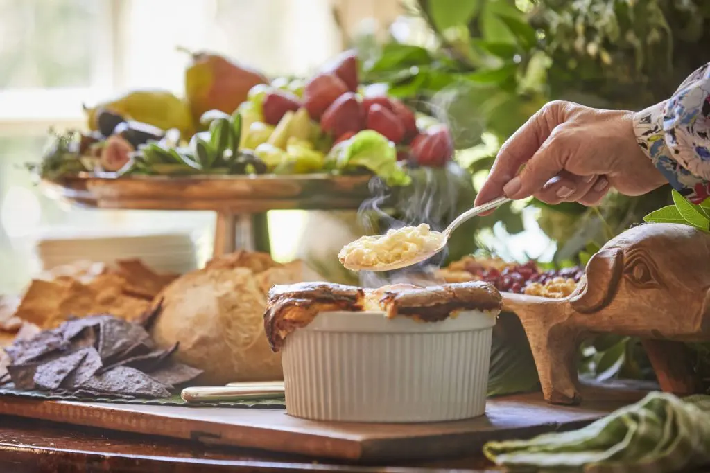 The Fab Fête soufflé arrives frozen in a 32-ounce ceramic ramekin, ready for the oven. (Photo by Terry Vine)