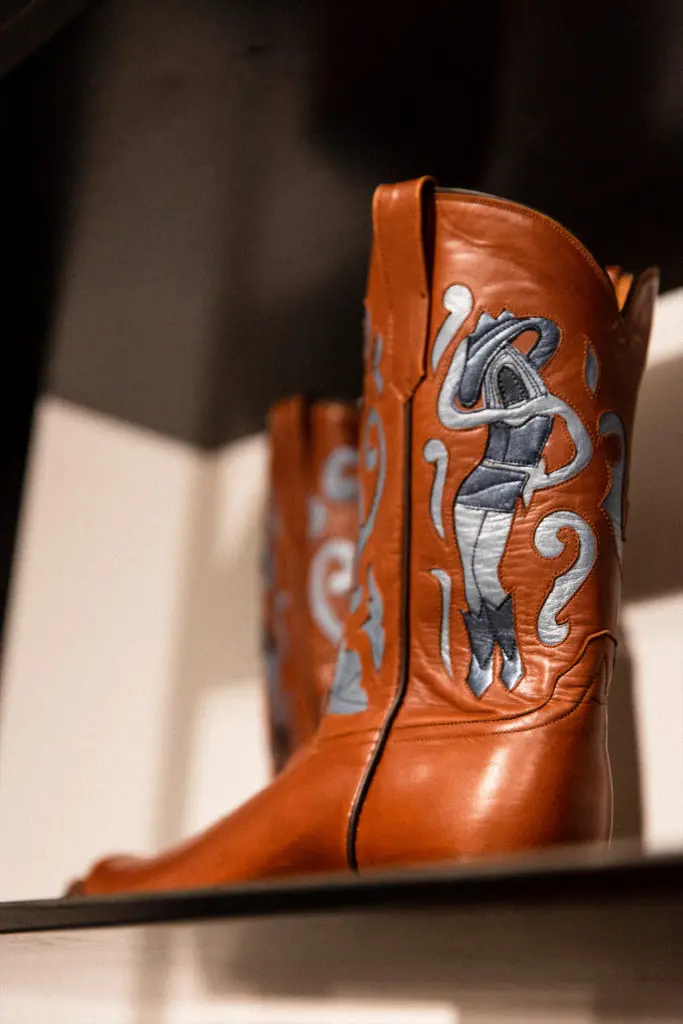 A bespoke pair of Miron Crosby boots.  (Photo by Tyler Wilkinson-Ray)