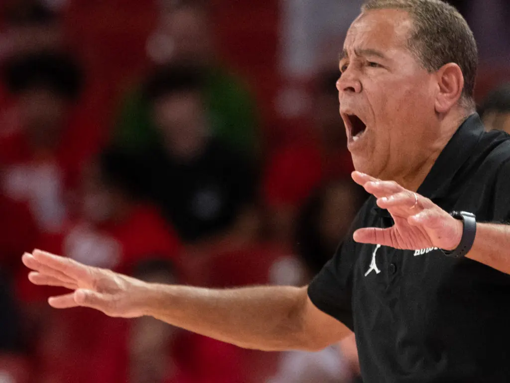 Kelvin Sampson's only turned up his intensity in wake of the Final Four. (Photo by F. Carter Smith)