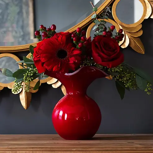 Vietri Hibiscus Small Vase.