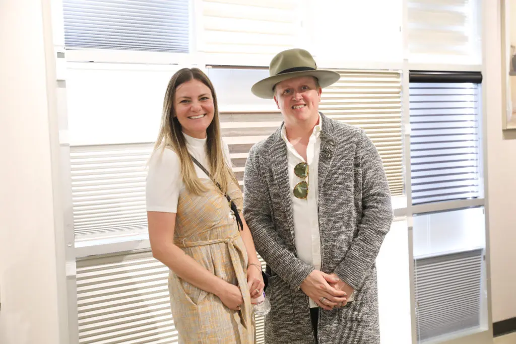 Vyara Noeva, Grant Rachal at the Decorative Center Houston Fall Market. (Photo by Priscilla Dickson)