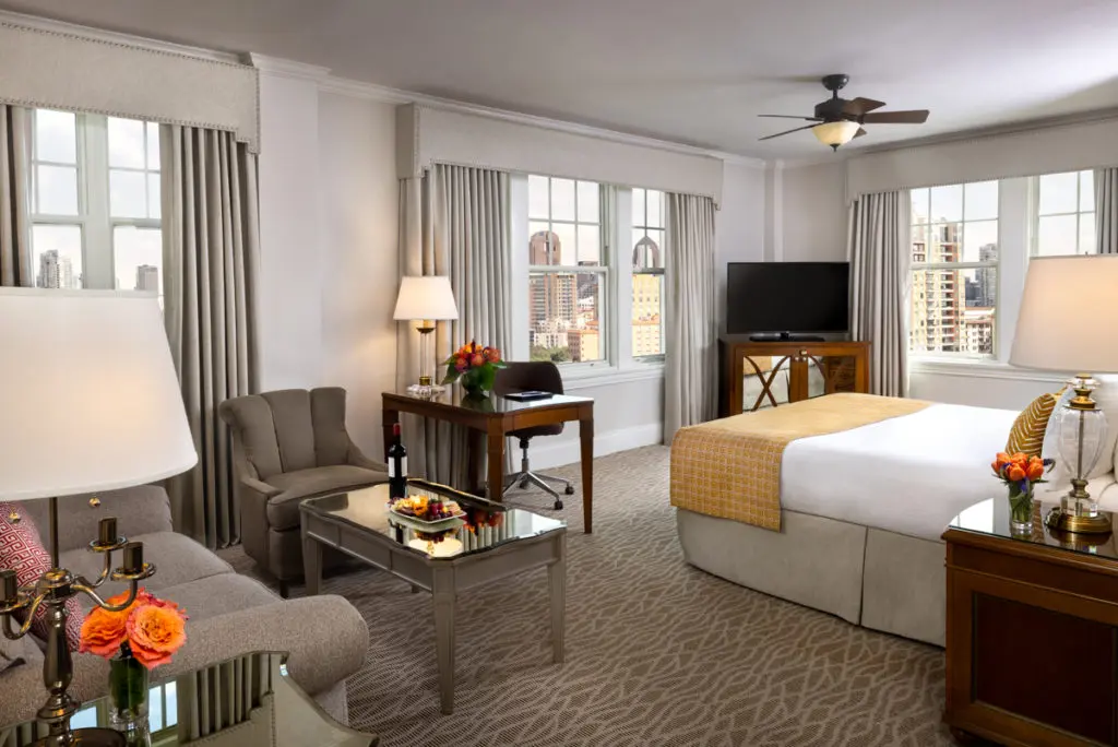 The guest rooms at Warwick now offer Chromecast with Google TV.
