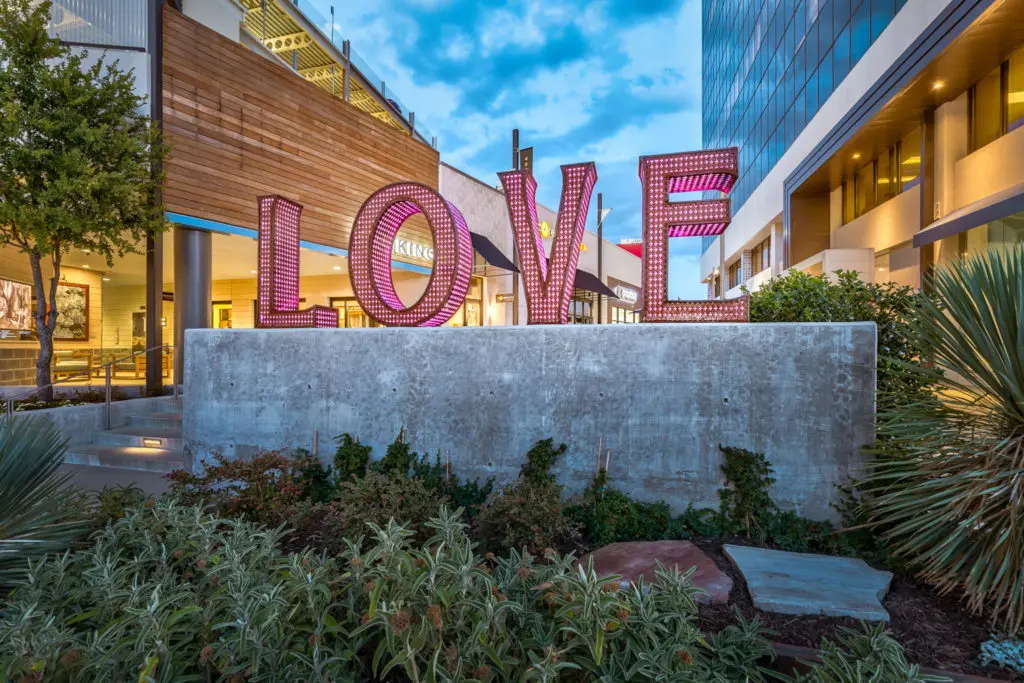 LOVE sculpture is the place to be on December 2 for music and more from 4 pm to 7 pm.