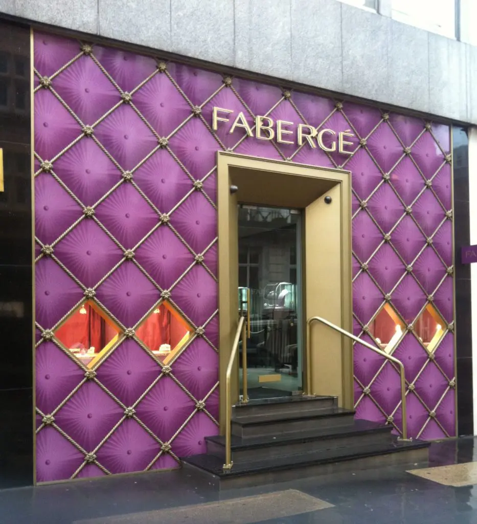 The Fabergé London trip with bespoke bijoux makes for a raffle fit for a 50th fête.  