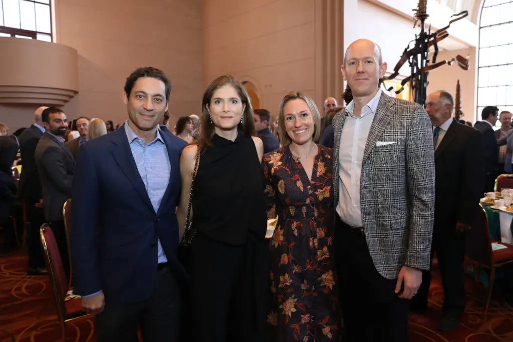 Henry & Andrea Medina, Jessica & Brian Leeke at the YES Prep Leading Houston Forward luncheon. (Photo by Priscilla Dickson)