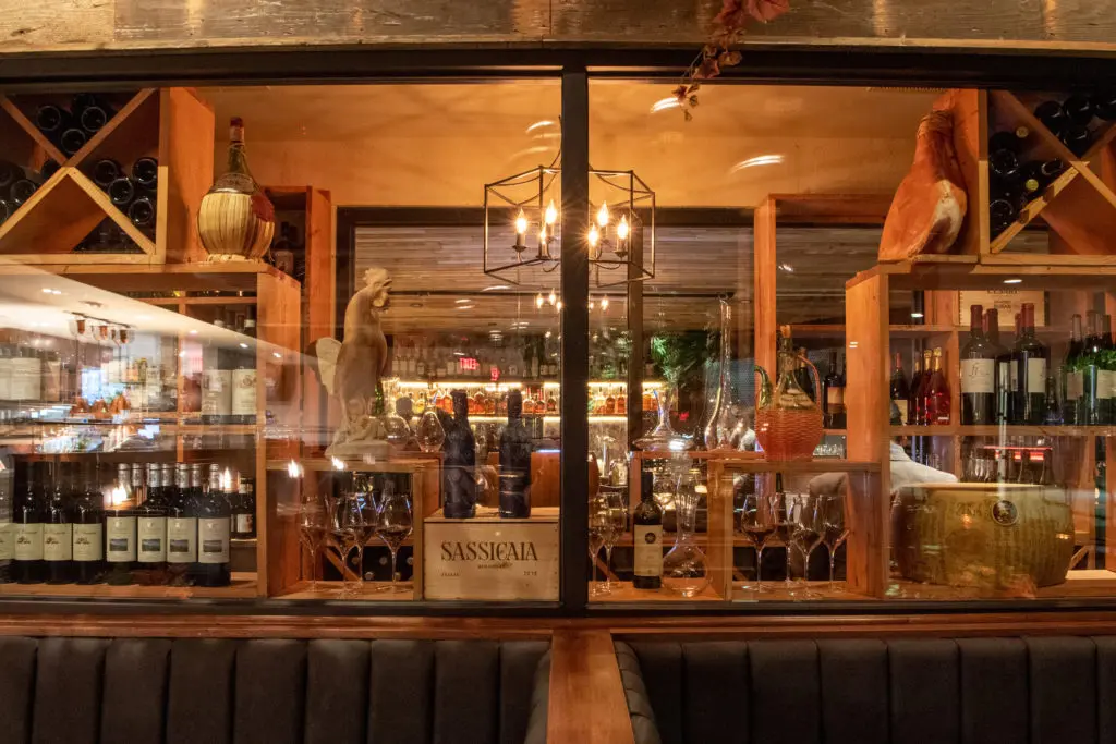 This is where the wines are stored at the new restaurant Trattoria Sofia in the Houston Heights. (Photo Michelle Watson)