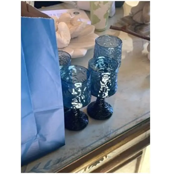 It's a treasure hunter's dream in Round Top. These were some beautiful, unique glasses that were snapped up.