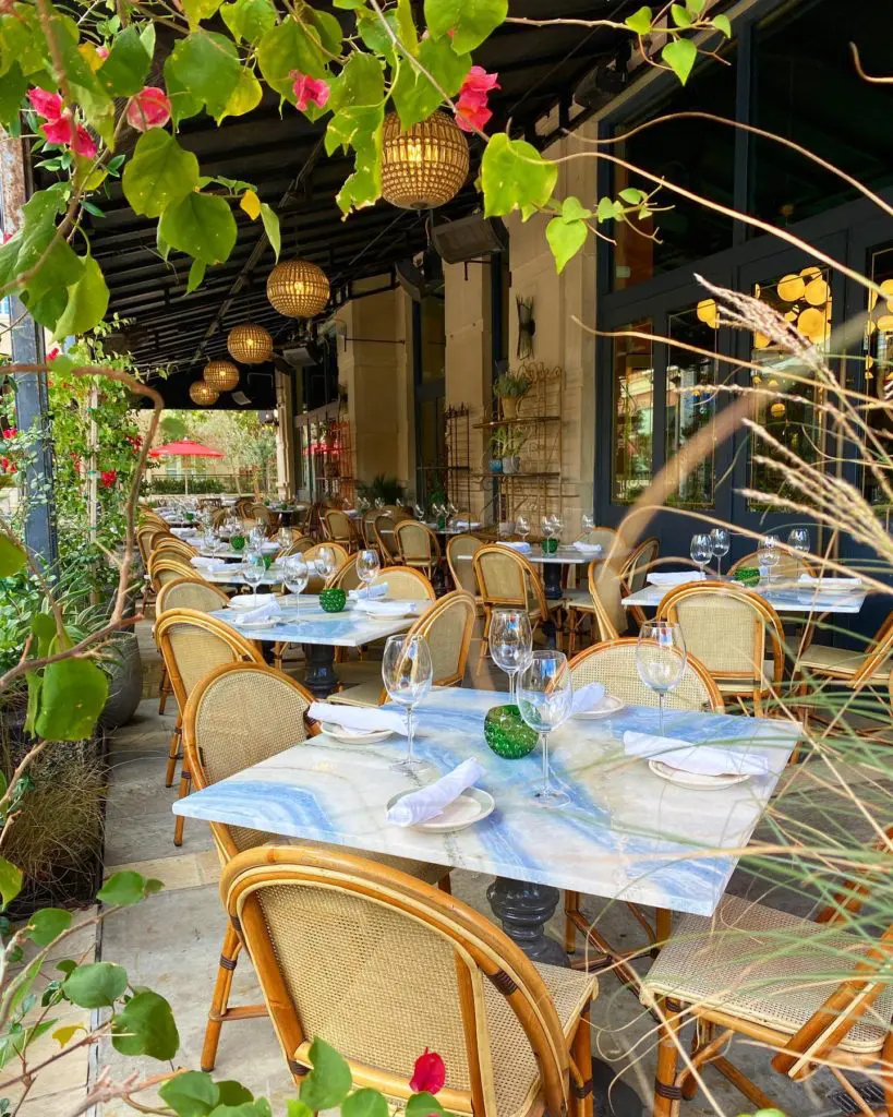 The patio at Gratify in West University (Clark Cooper Concepts photo)