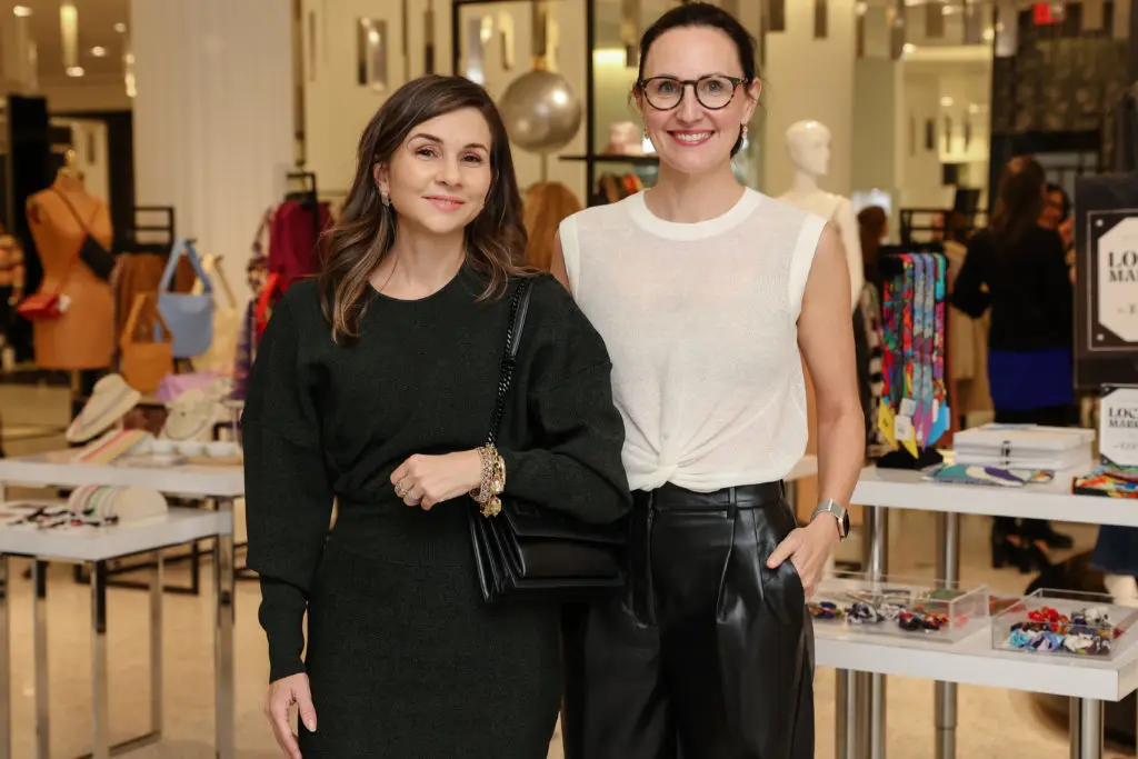CAMH Trustee Lori Christ Speier, Kate Stukenberg at the Contemporary Arts Museum Houston's Another Great Night preview.