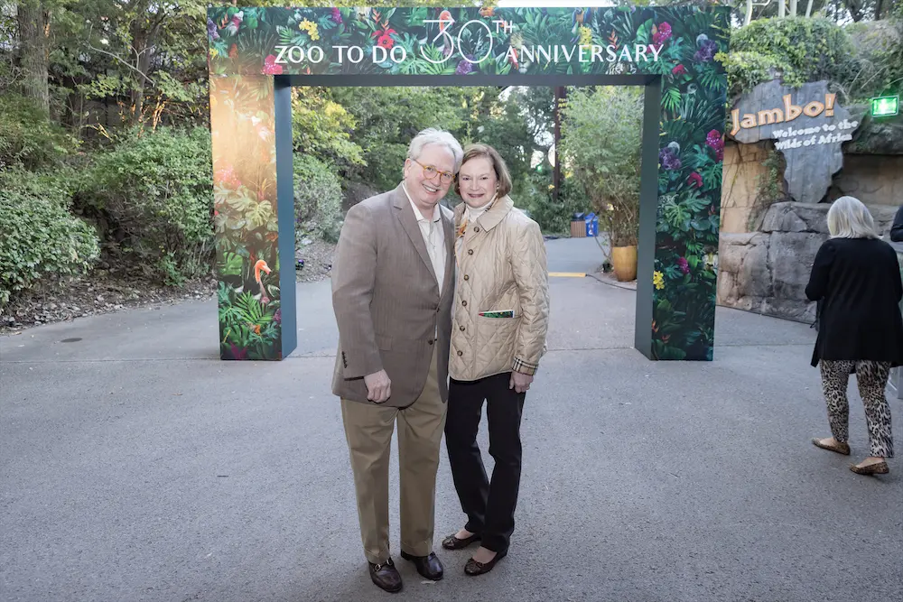 Don and Carol Glendenning at the 30th anniversary of Zoo to Do in Dallas. (Photo by Thomas Garza Photography)
