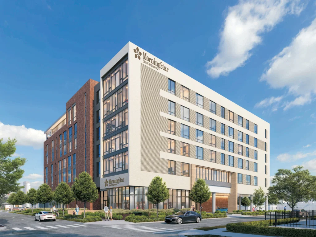 MorningStar at River Oaks has welcomed its first resident. (Rendering courtesy of Munoz + Albin Architecture)