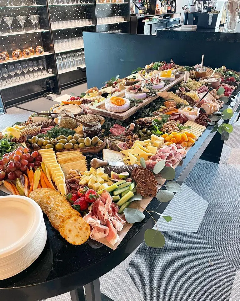Sage + Board's made this entire grazing table crafted for Hotel Revel.