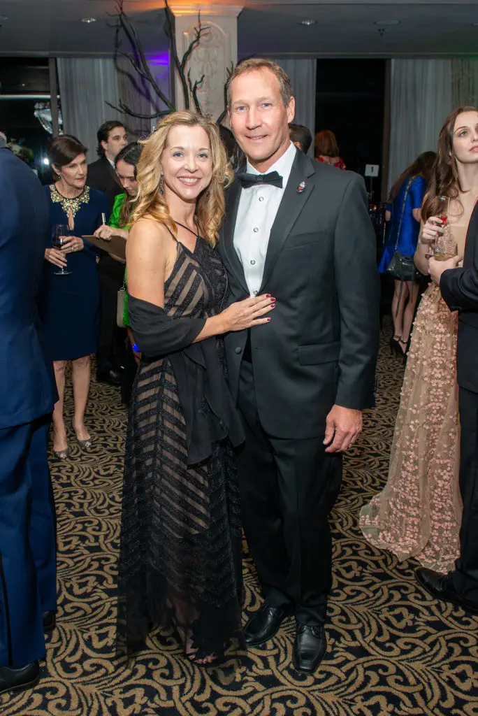 President of the Barbara Bush Houston Literacy Foundation Julie Baker Finck & Ron Finck at the Young Professionals Group Storybook Gala. (Photo by Jacob Power)