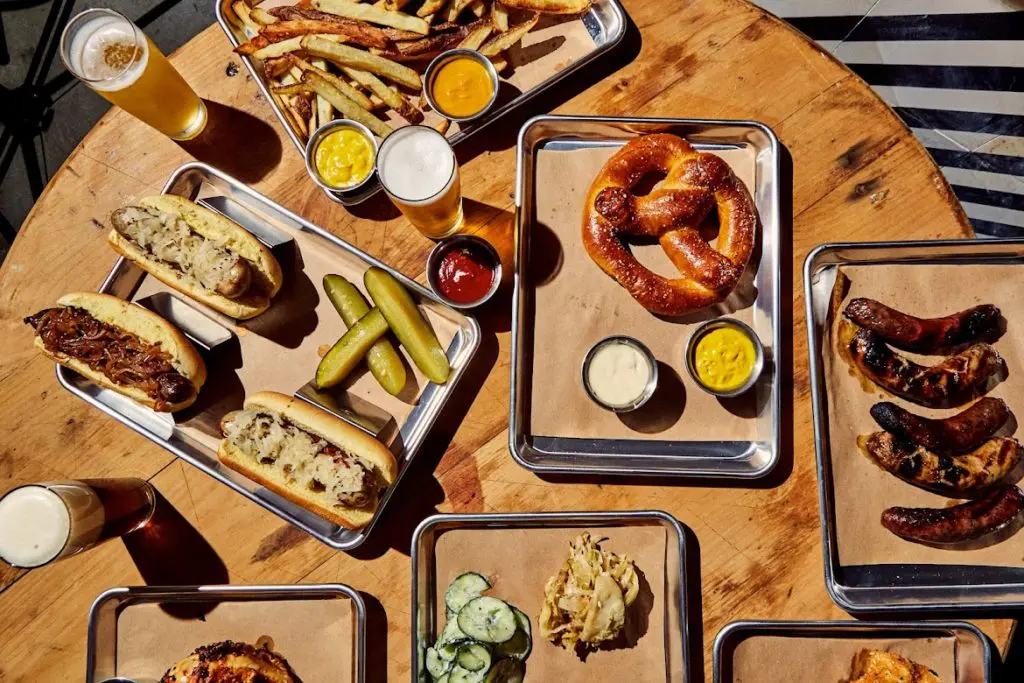 The full spread at Koko's Bavarian. Photo by Mackenzie Smith Kelley.