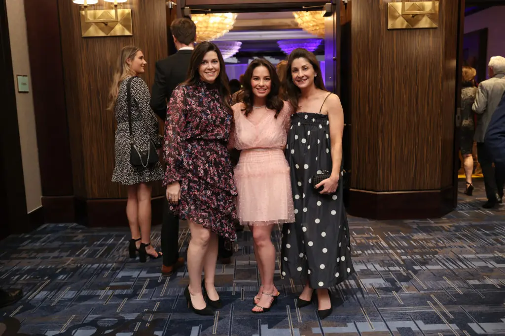 Lindsy Steinberg, Rori Feldman, Lindsay Brochstein at Jewish Family Service's annual celebration. (Photo by Johnny Than)