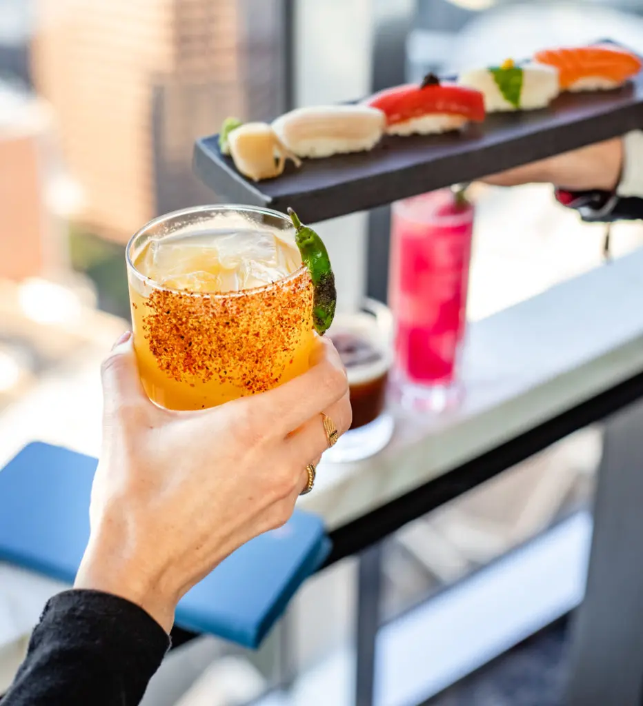 At Kessaku, the cocktail and sushi menus are as astounding as the incredible views. (Photo by Kayla Enright)